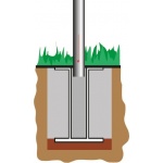 48-fourreau-de-fixation-pour-mat-cylindrique matériel pour collectivités