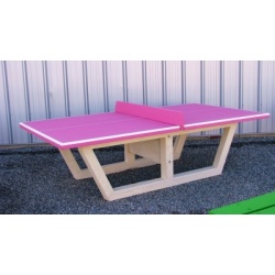 Table de ping pong rose pour collectivités matériel pour collectivités