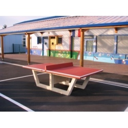 Table de ping pong rouge pour collectivités matériel pour collectivités